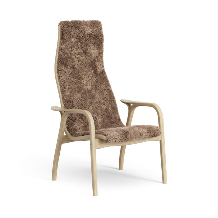 Poltrona per bambini Lamini laccata rovere/pelle di pecora - Sahara (marrone nougat) - Swedese