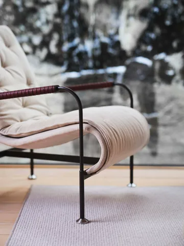 Poltrona Serpentine - Tessuto Romo Linara Rye-nutmeg - Swedese