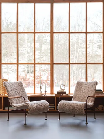 Poltrona Serpentine - Tessuto Romo Linara Rye-rosso - Swedese