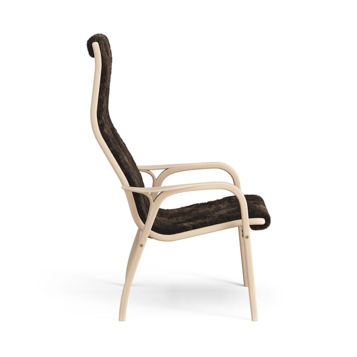 Poltroncina Lamino laccata faggio/pelle di pecora, Espresso (marrone) Swedese