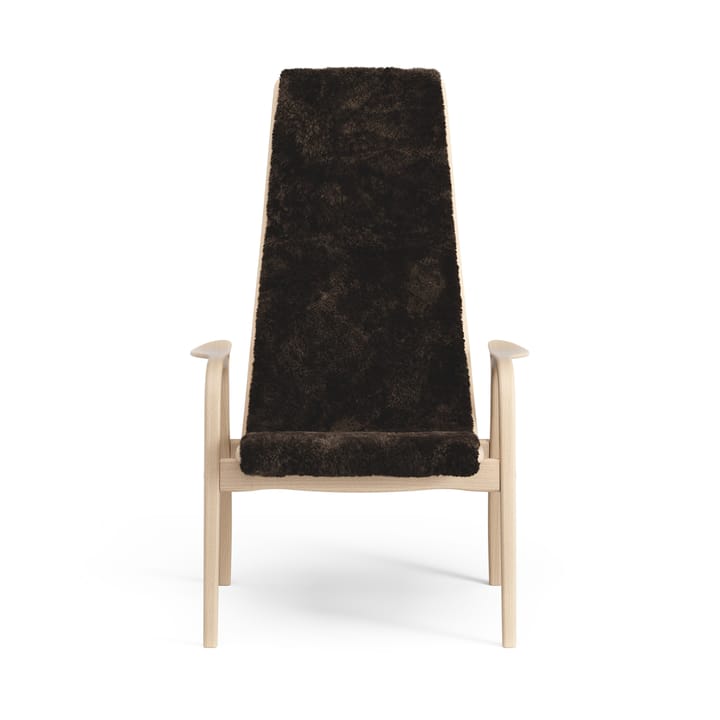 Poltroncina Lamino laccata faggio/pelle di pecora, Espresso (marrone) Swedese