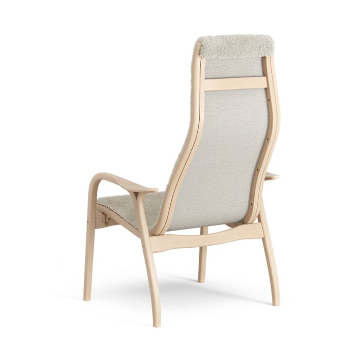 Poltroncina Lamino laccata faggio/pelle di pecora, Moonlight (beige) Swedese
