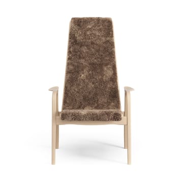 Poltroncina Lamino laccata faggio/pelle di pecora - Sahara (marrone nougat) - Swedese