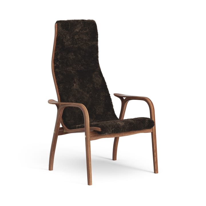 Poltroncina Lamino noce oliato/pelle di pecora - Espresso (marrone) - Swedese