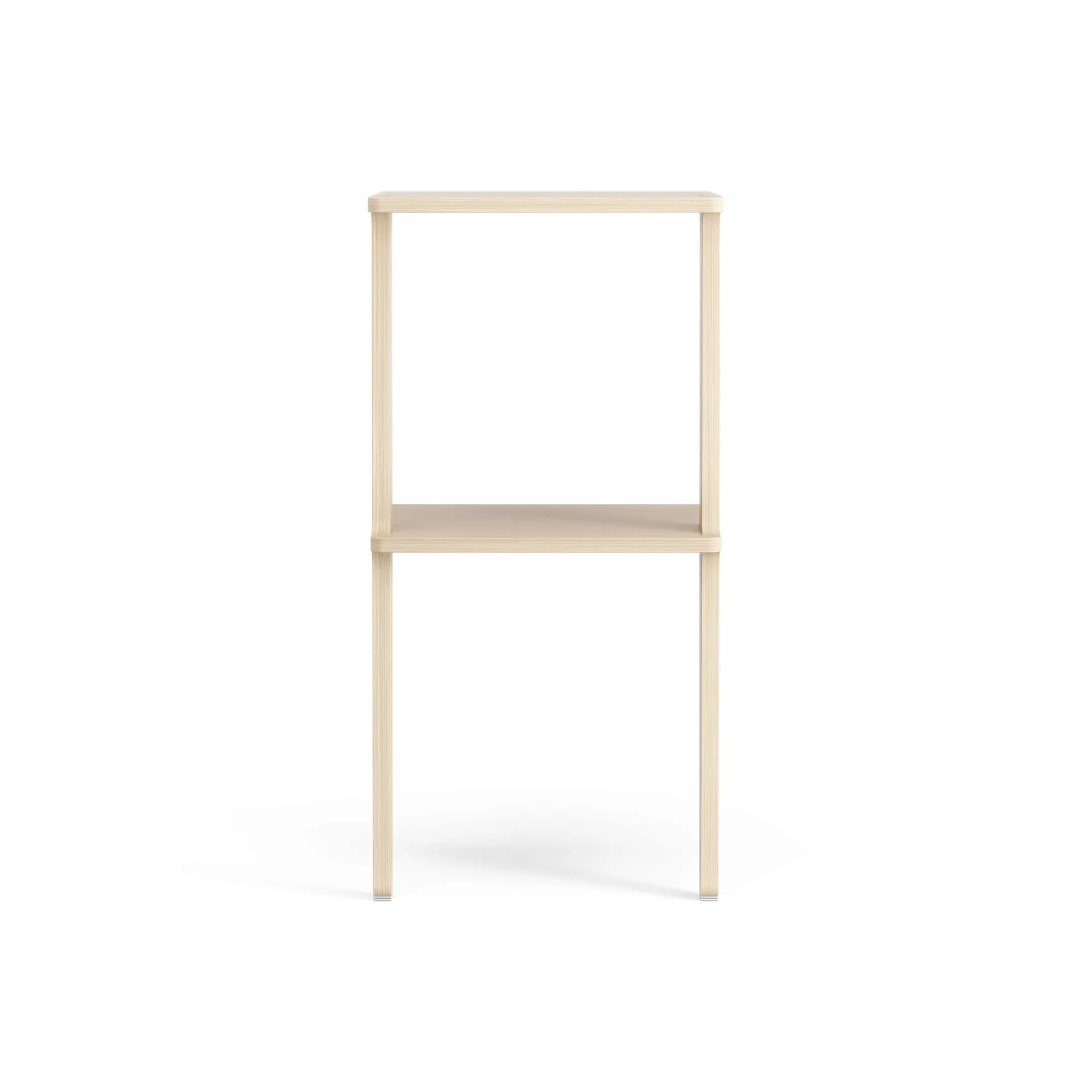 Scaffale Libri 2 mensole, Frassino laccato Swedese