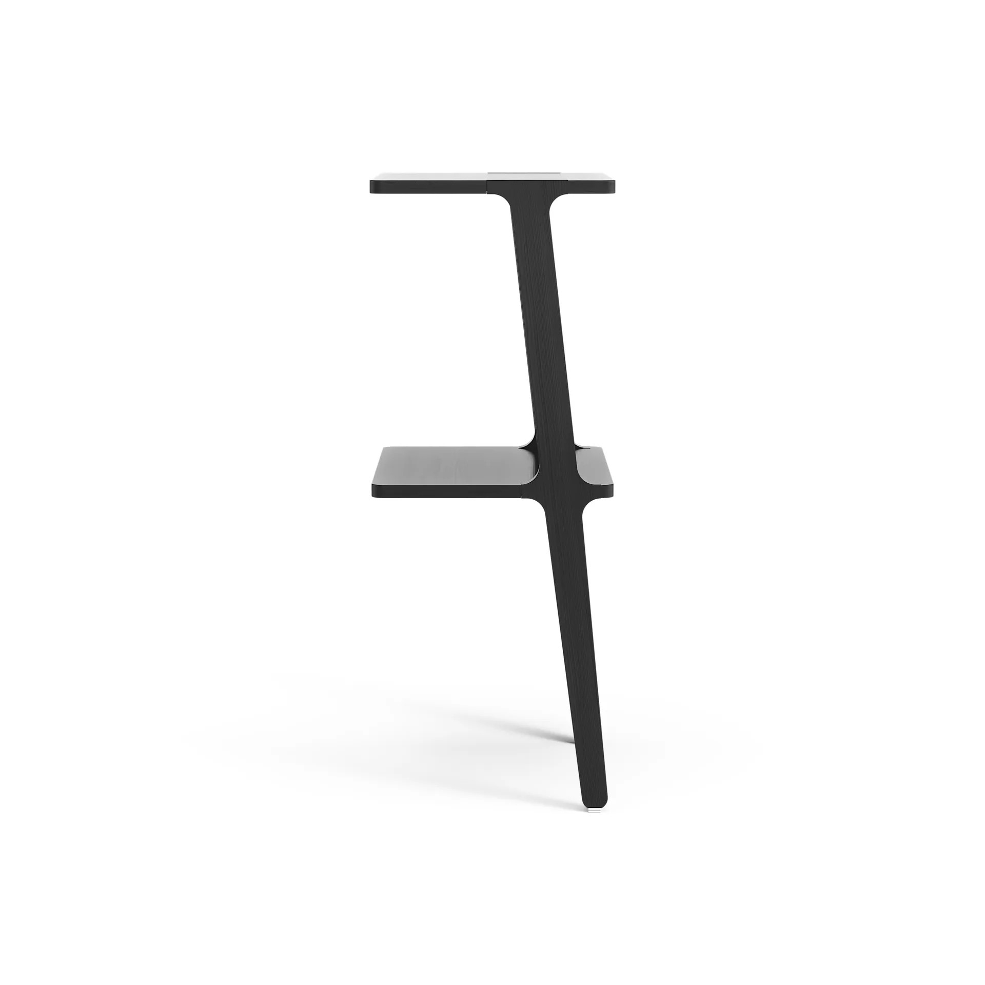 Scaffale Libri 2 mensole, Frassino nero smaltato Swedese