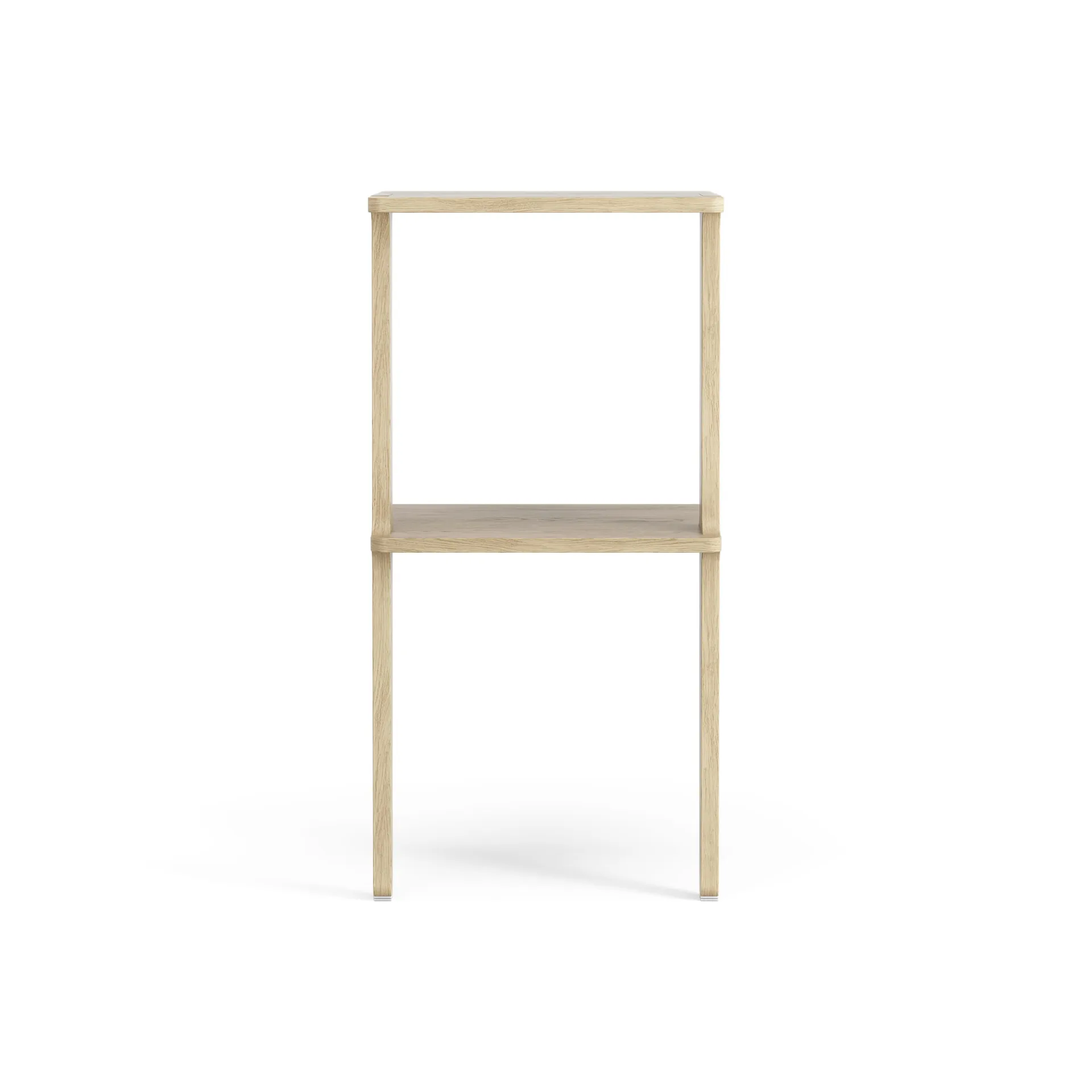 Scaffale Libri 2 mensole, Rovere laccato Swedese