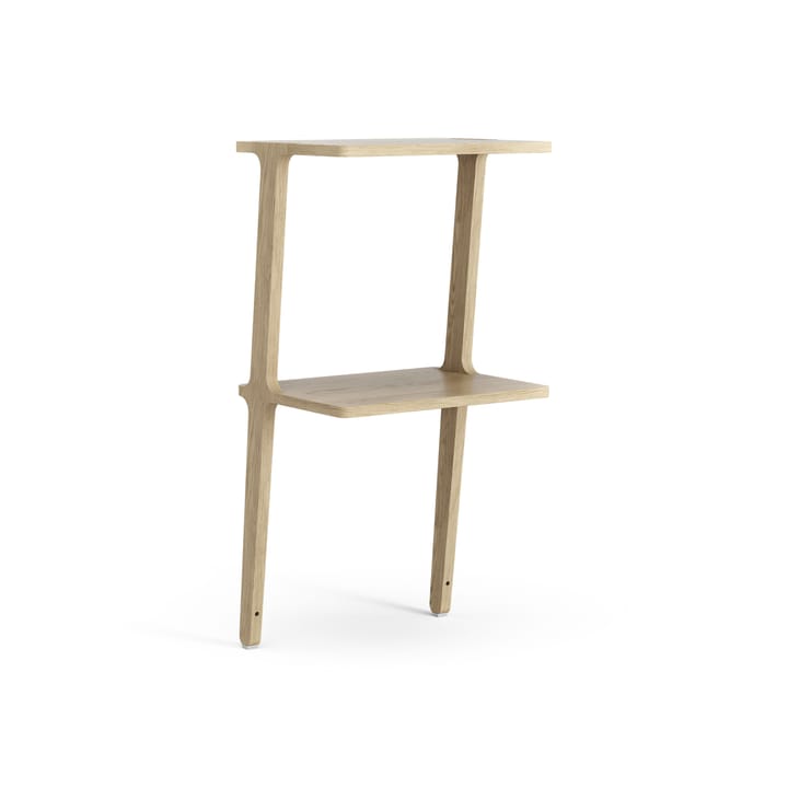 Scaffale Libri 2 mensole, Rovere laccato Swedese