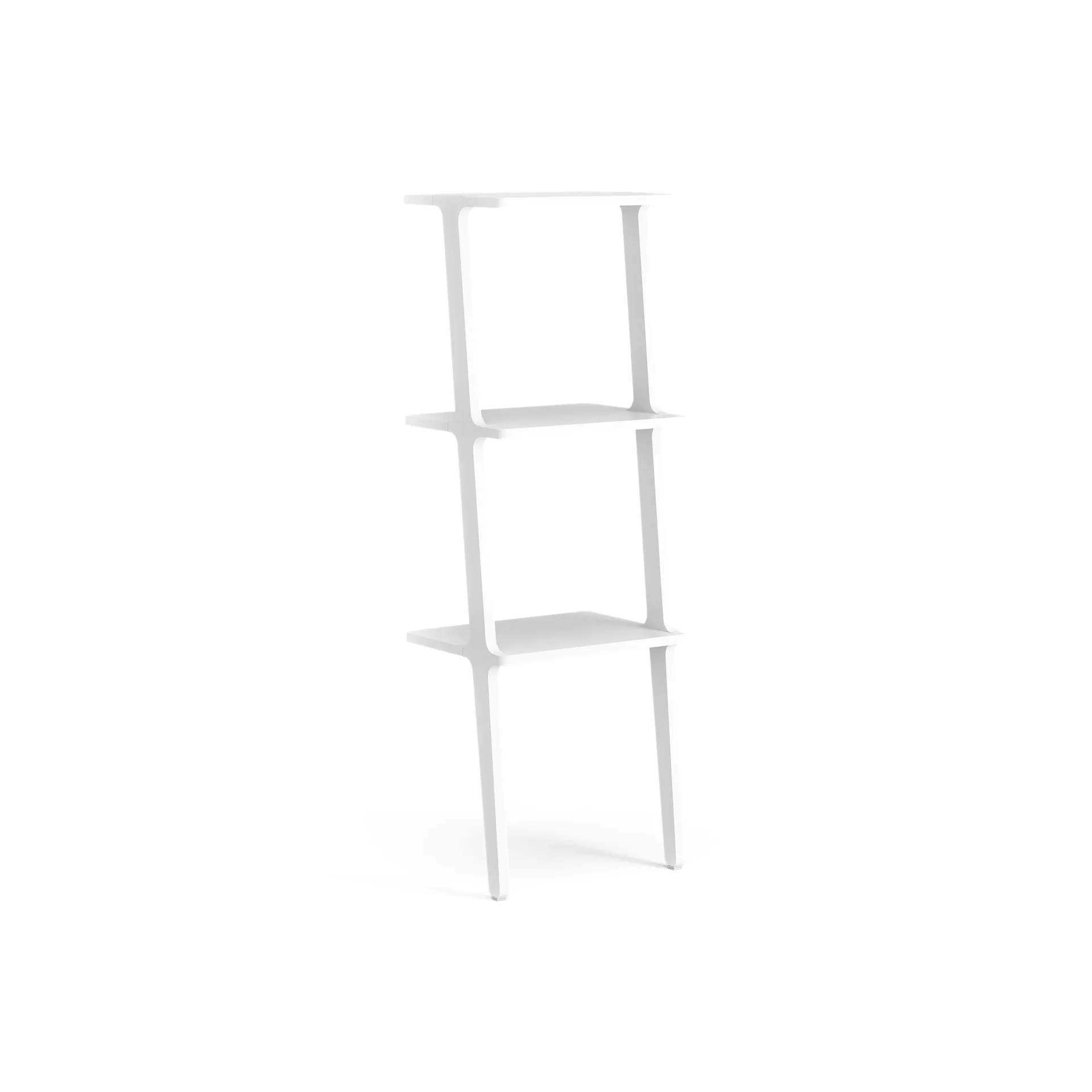 Scaffale Libri 3 mensole, Frassino bianco smaltato Swedese
