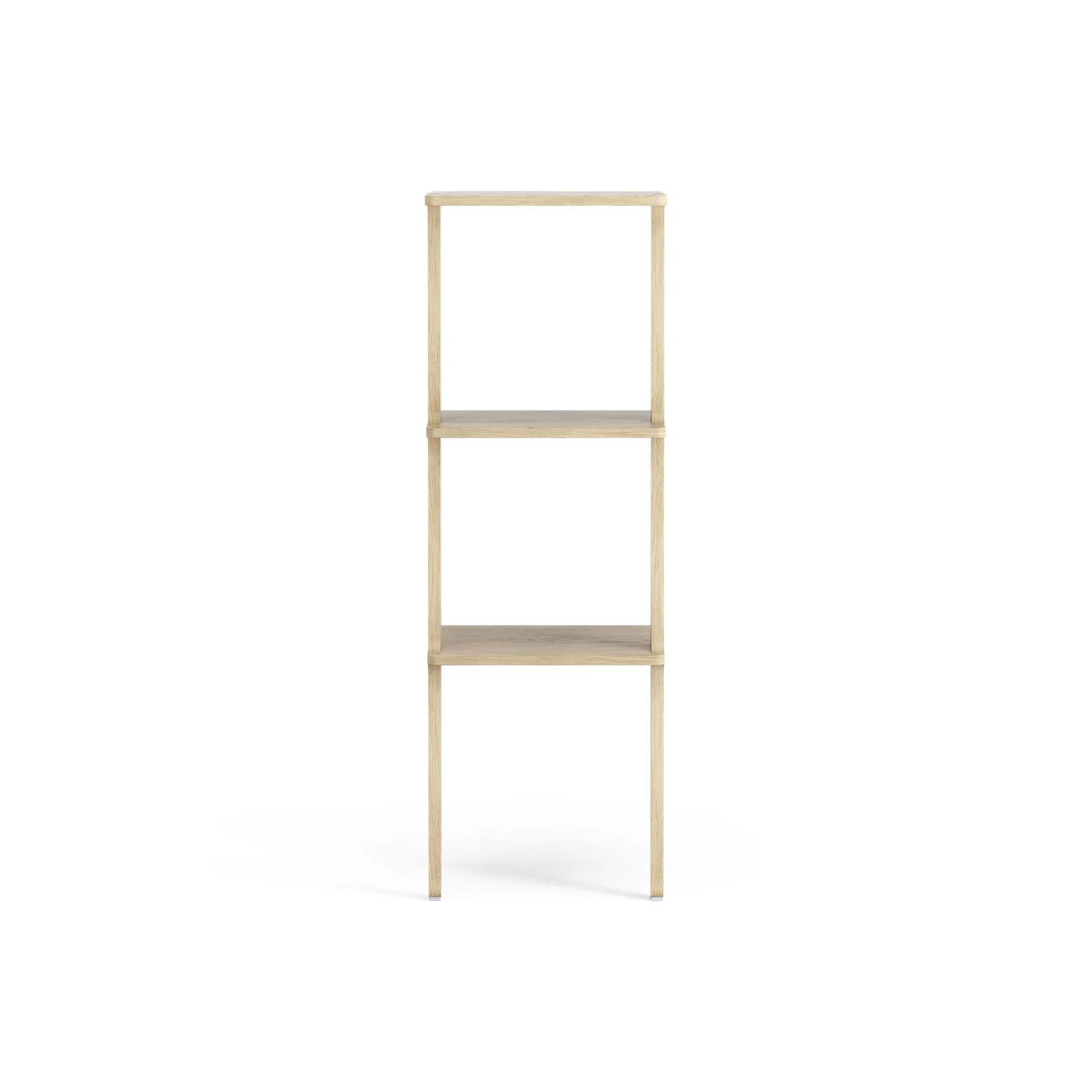 Scaffale Libri 3 mensole, Rovere laccato Swedese