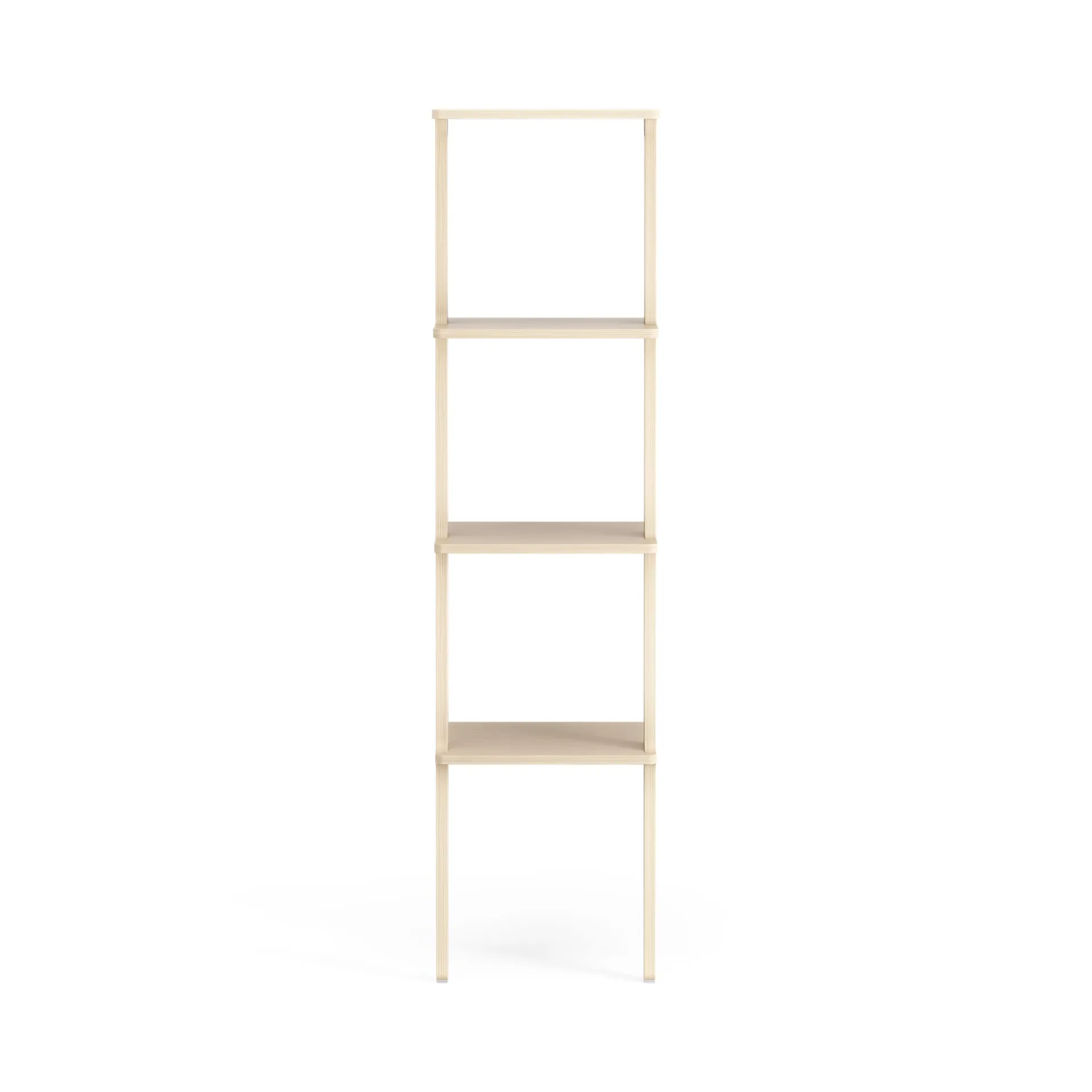 Scaffale Libri 4 mensole, Frassino laccato Swedese