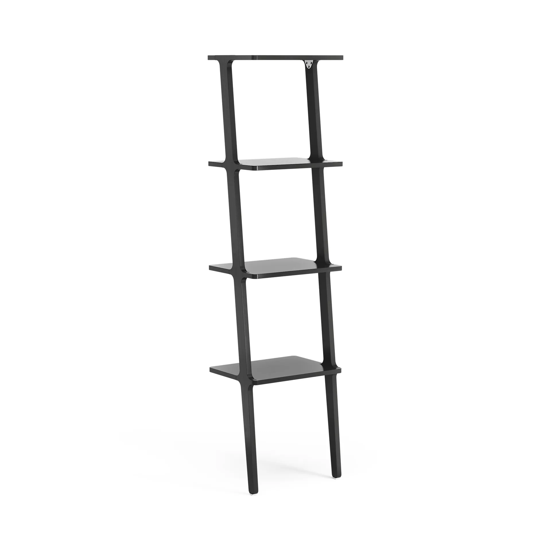 Scaffale Libri 4 mensole, Frassino nero smaltato Swedese