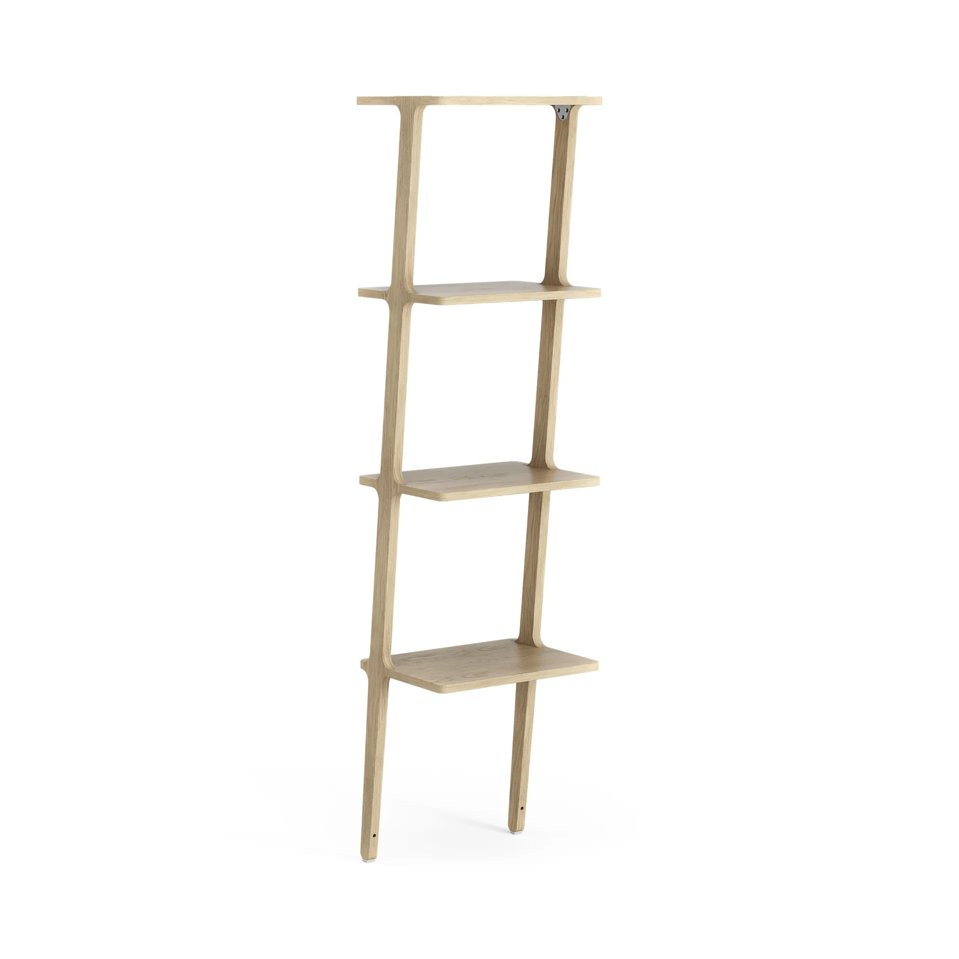 Scaffale Libri 4 mensole, Rovere laccato Swedese
