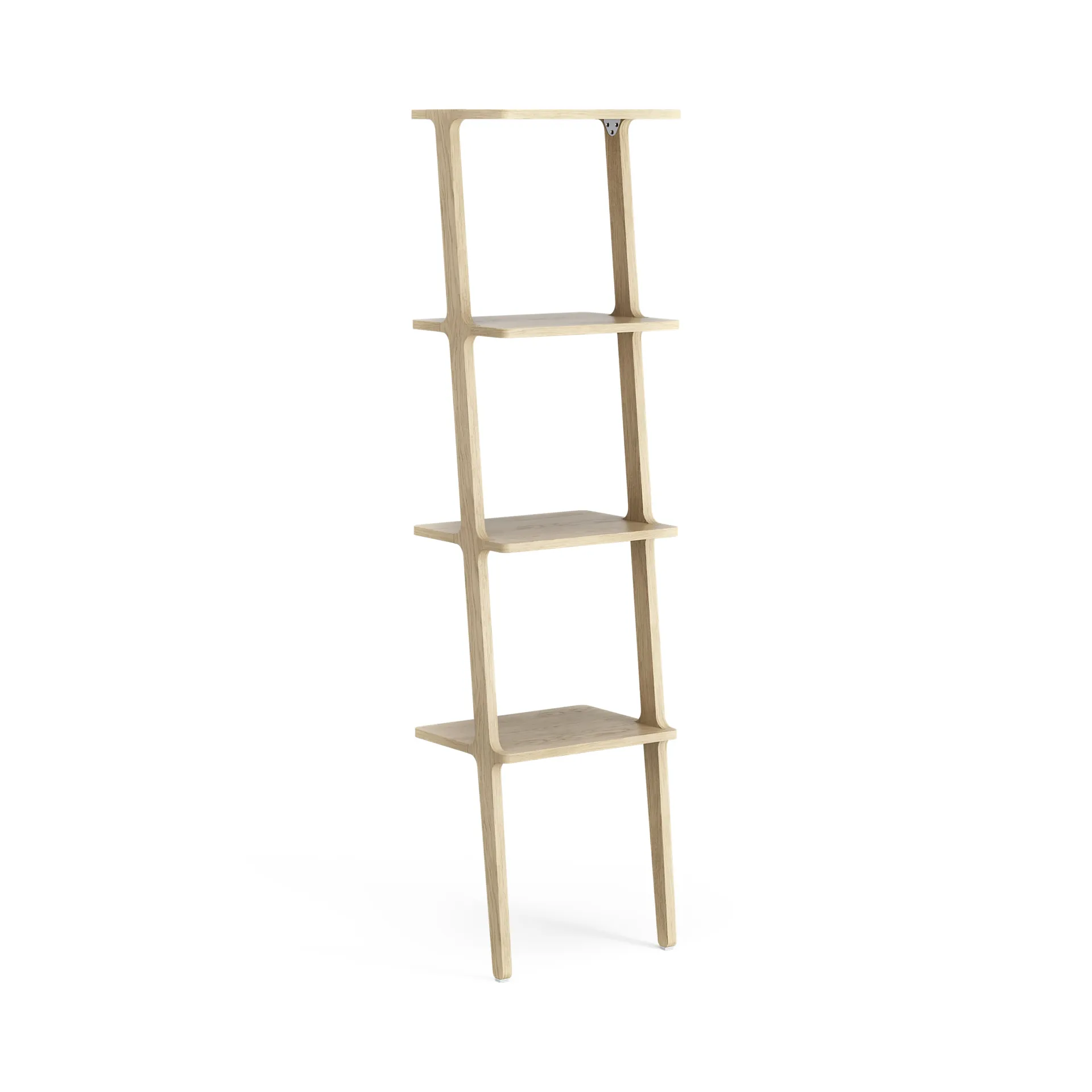Scaffale Libri 4 mensole, Rovere laccato Swedese