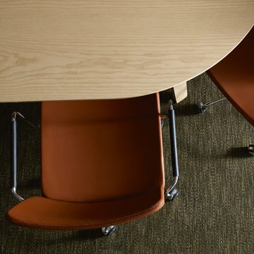 Sedia da ufficio Stella con braccioli - Elmosoft 33004 marrone-cromato - Swedese