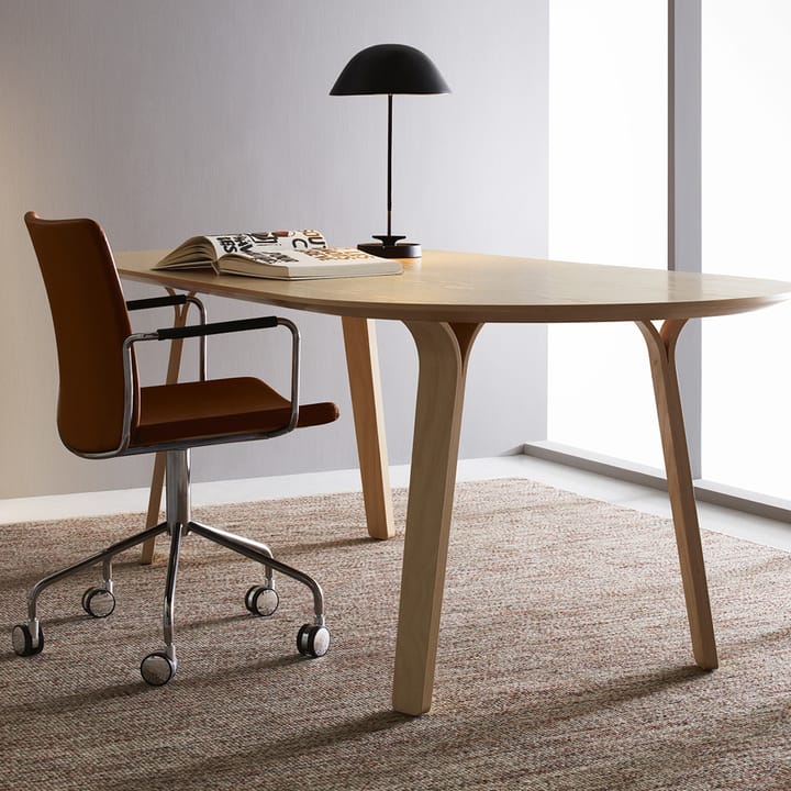 Sedia da ufficio Stella con braccioli, Elmosoft 33004 marrone-cromato Swedese