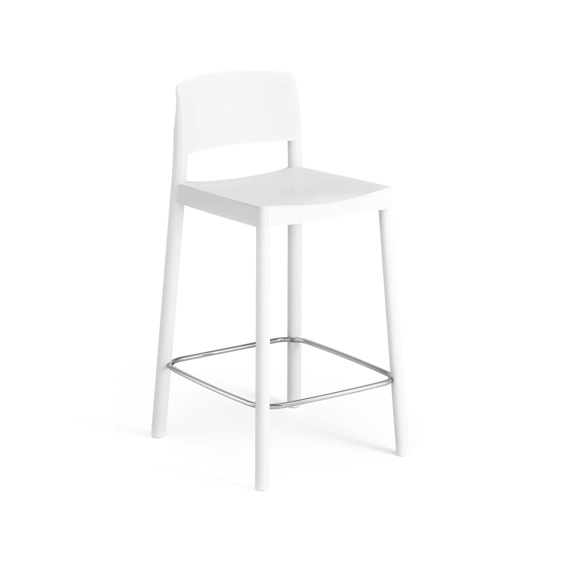Sgabello da bar Grace 63 cm, Frassino bianco smaltato Swedese