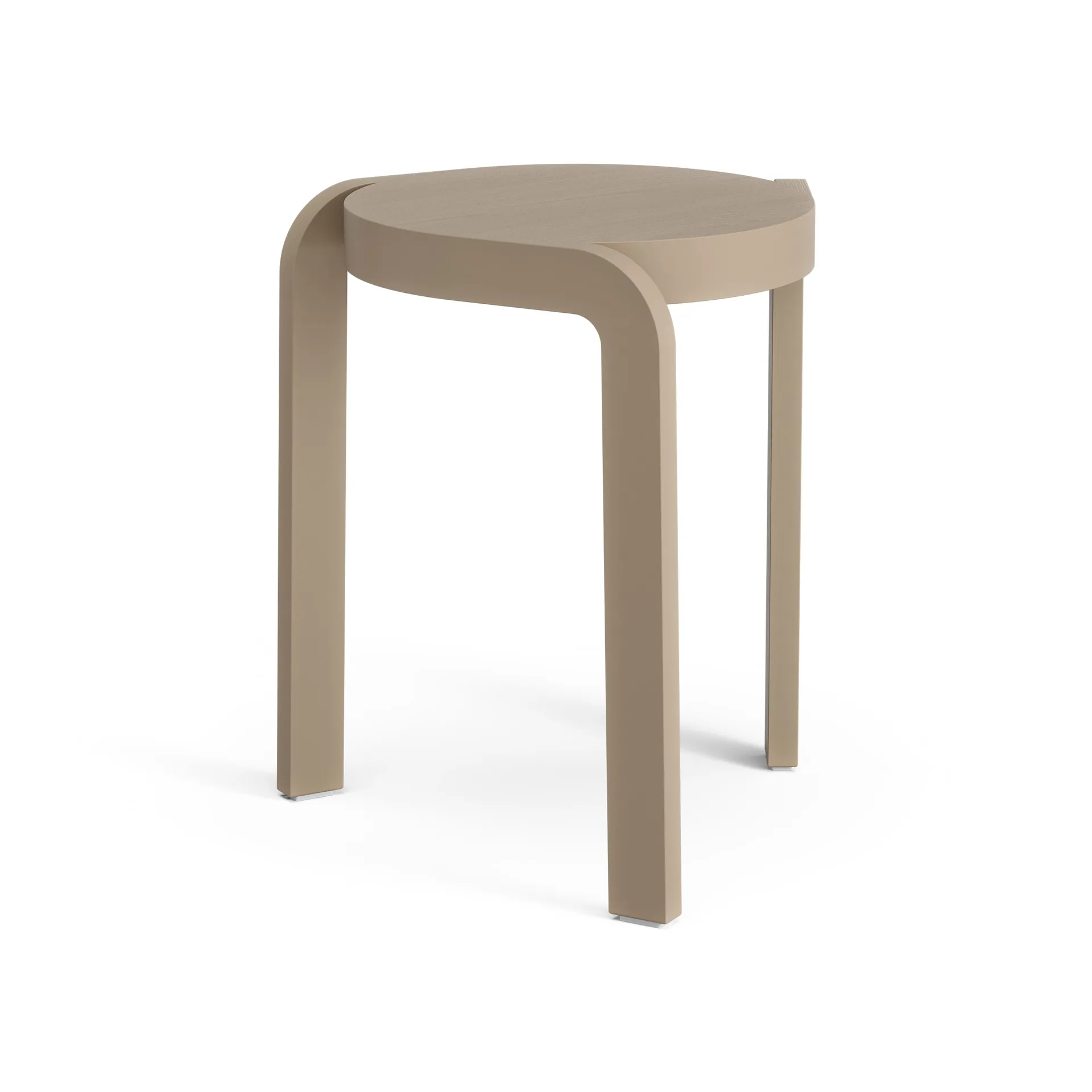 Spin sgabello rotondo H44 cm, Frassino-noce moscata, Ø32x44 cm Swedese