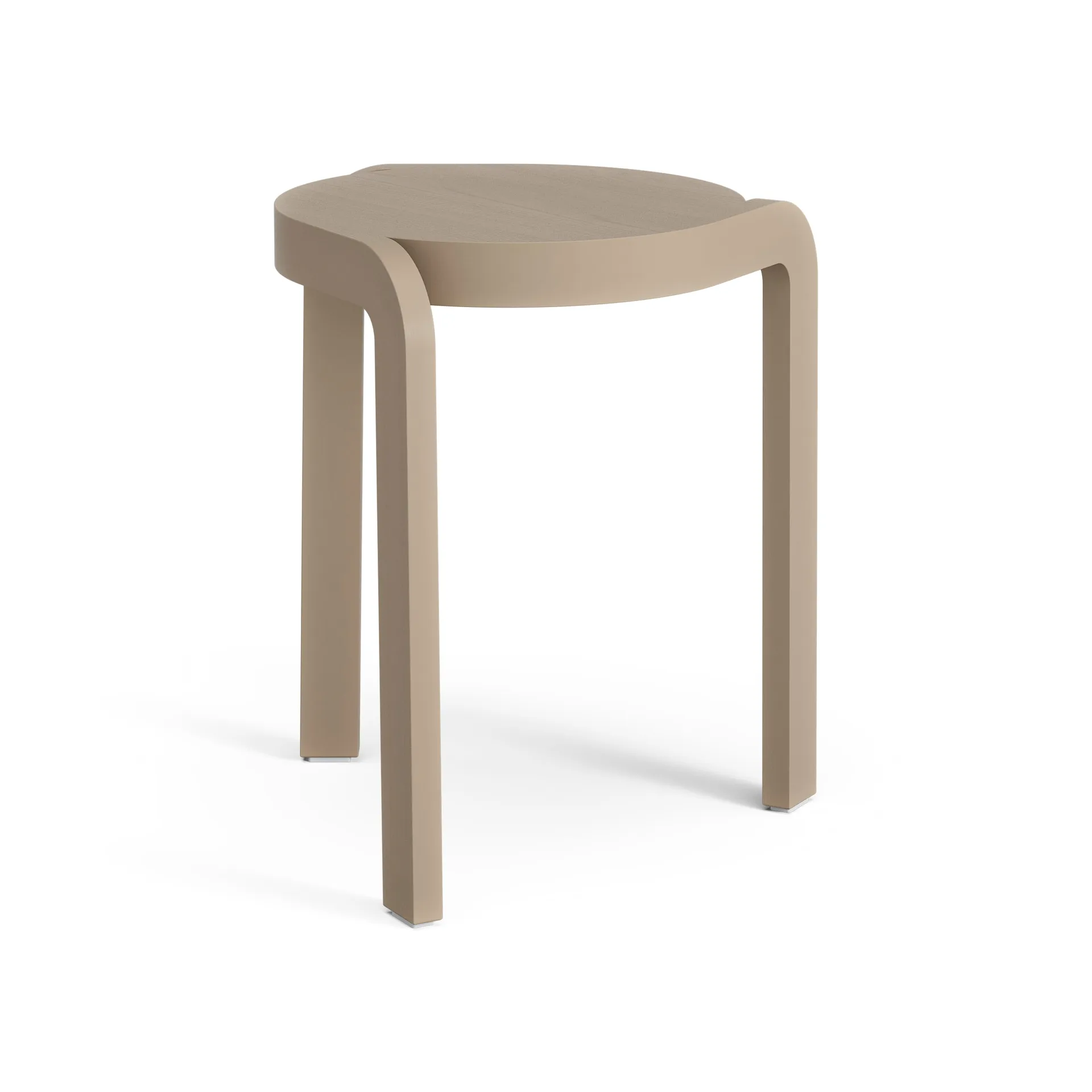 Spin sgabello rotondo H44 cm, Frassino-noce moscata, Ø32x44 cm Swedese