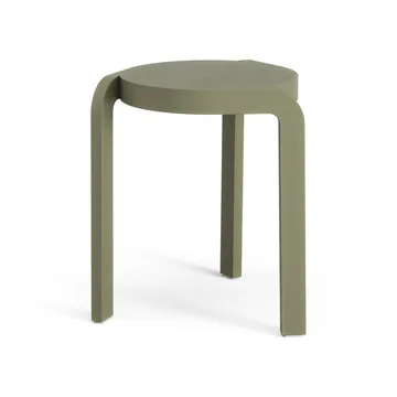 Spin sgabello rotondo H44 cm - Frassino-verde muschio, Ø32x44 cm - Swedese