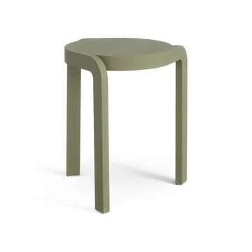 Spin sgabello rotondo H44 cm - Frassino-verde muschio, Ø32x44 cm - Swedese