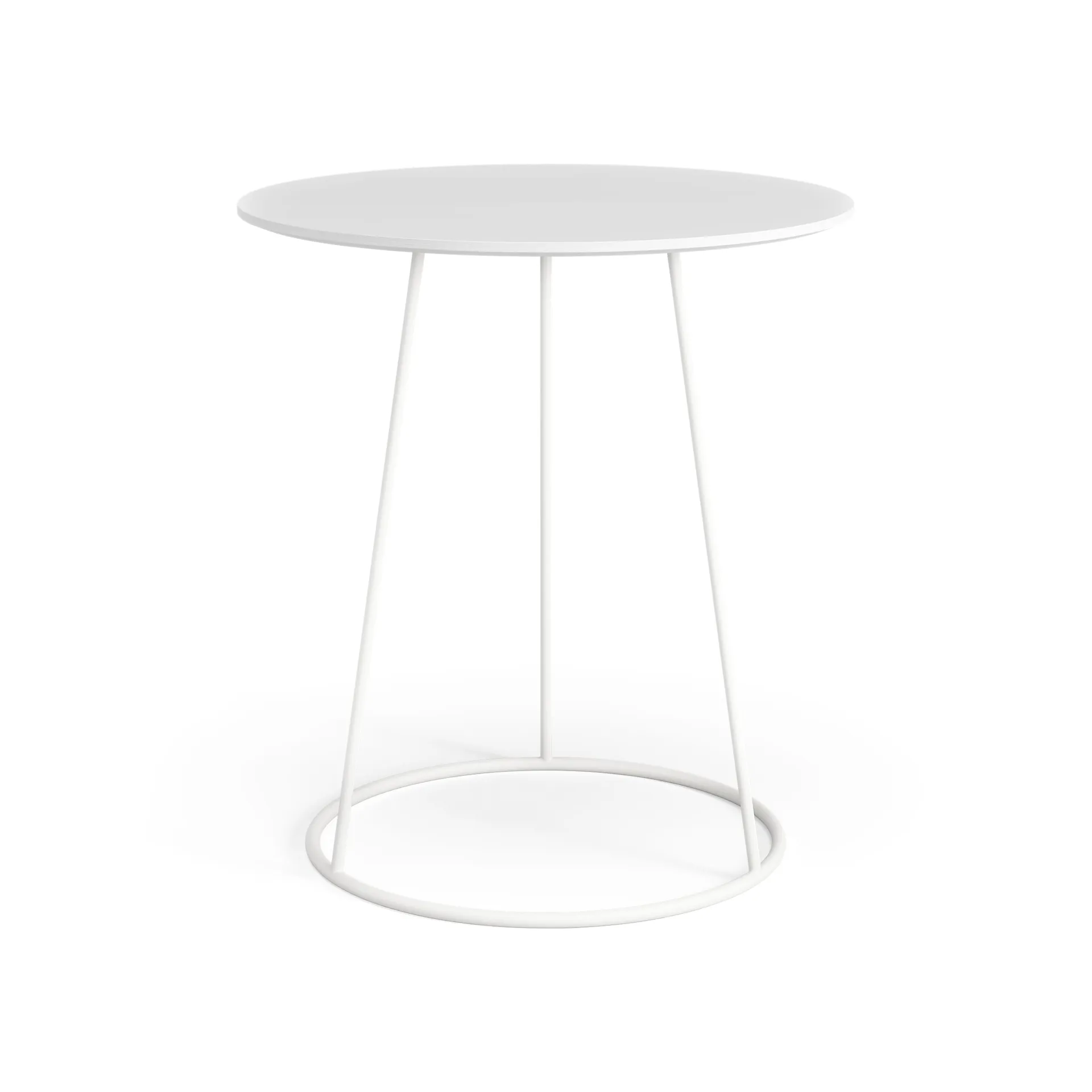 Tavolo Breeze piano liscio Ø 46 cm, Bianco Swedese
