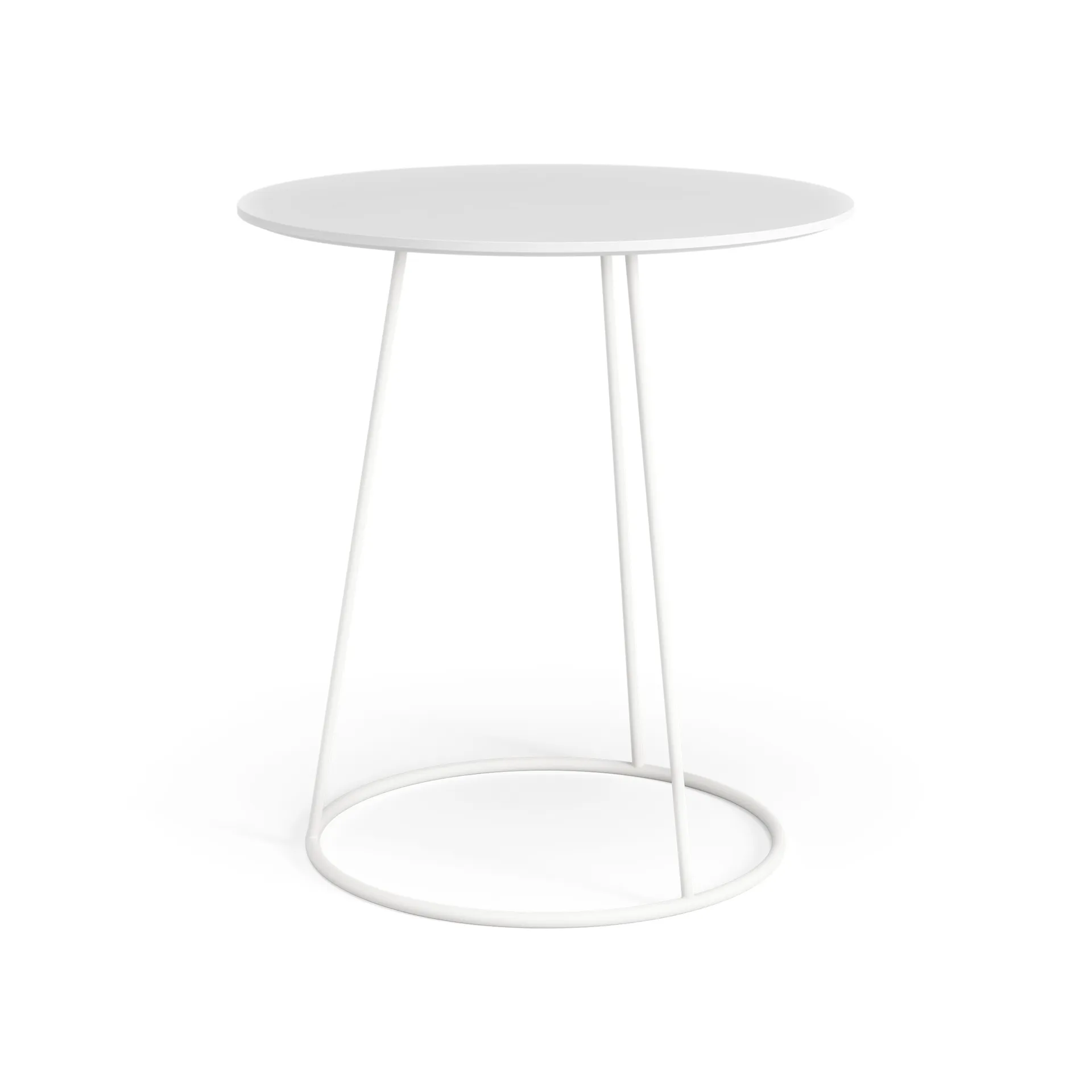 Tavolo Breeze piano liscio Ø 46 cm, Bianco Swedese