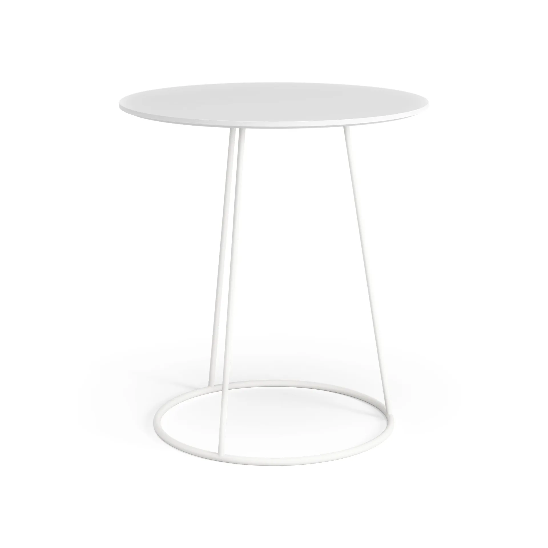 Tavolo Breeze piano liscio Ø 46 cm, Bianco Swedese