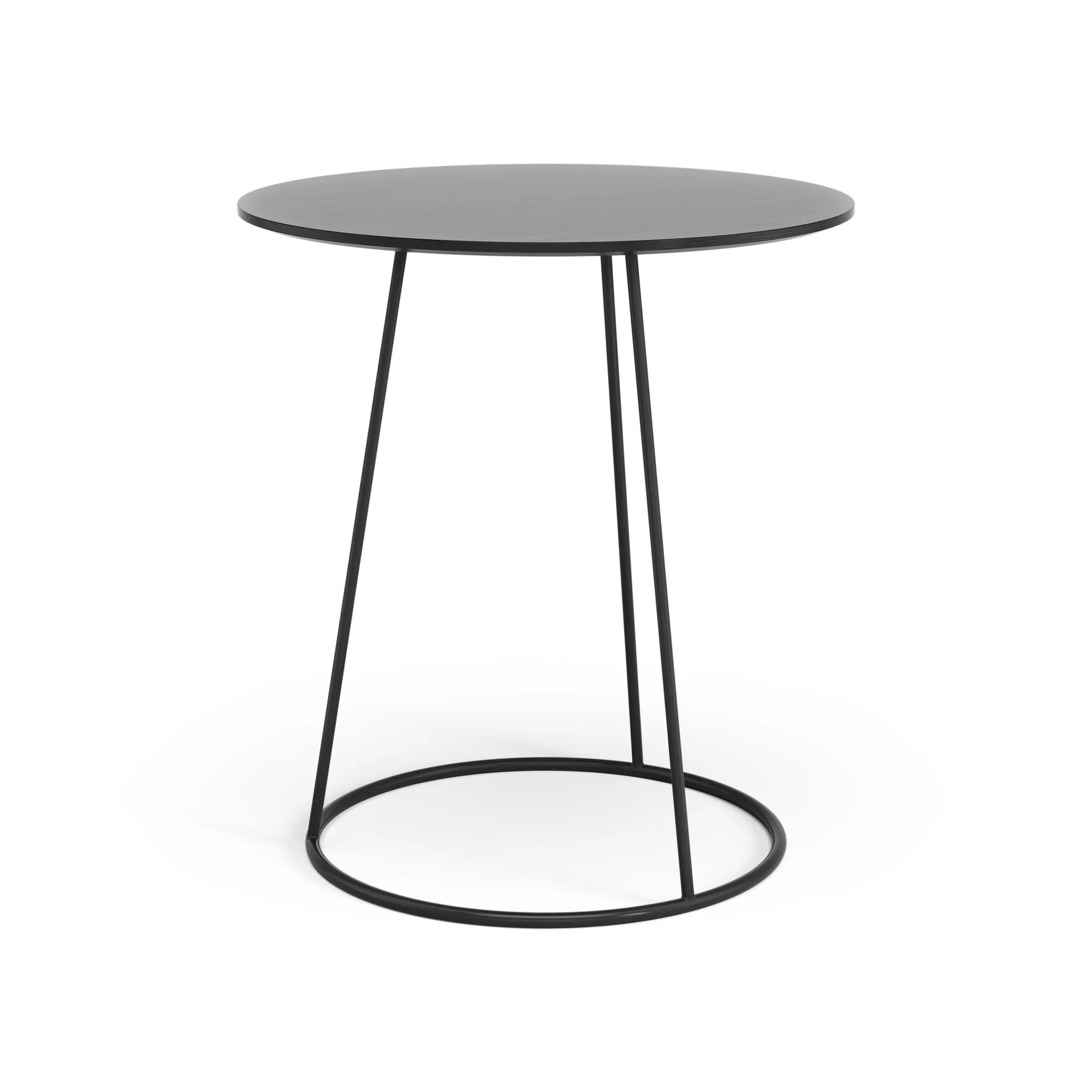 Tavolo Breeze piano liscio Ø 46 cm, Nero Swedese