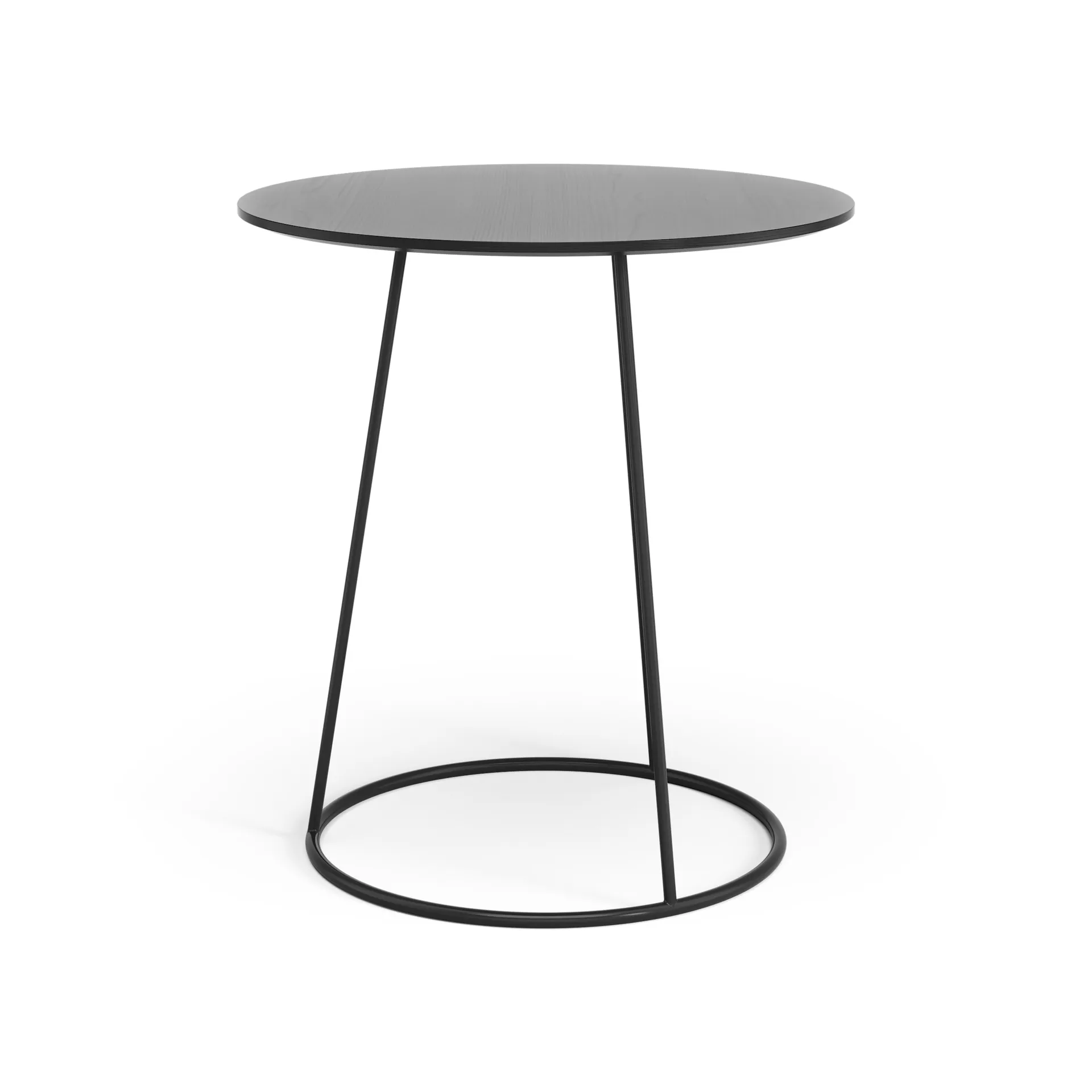 Tavolo Breeze piano liscio Ø 46 cm, Nero Swedese