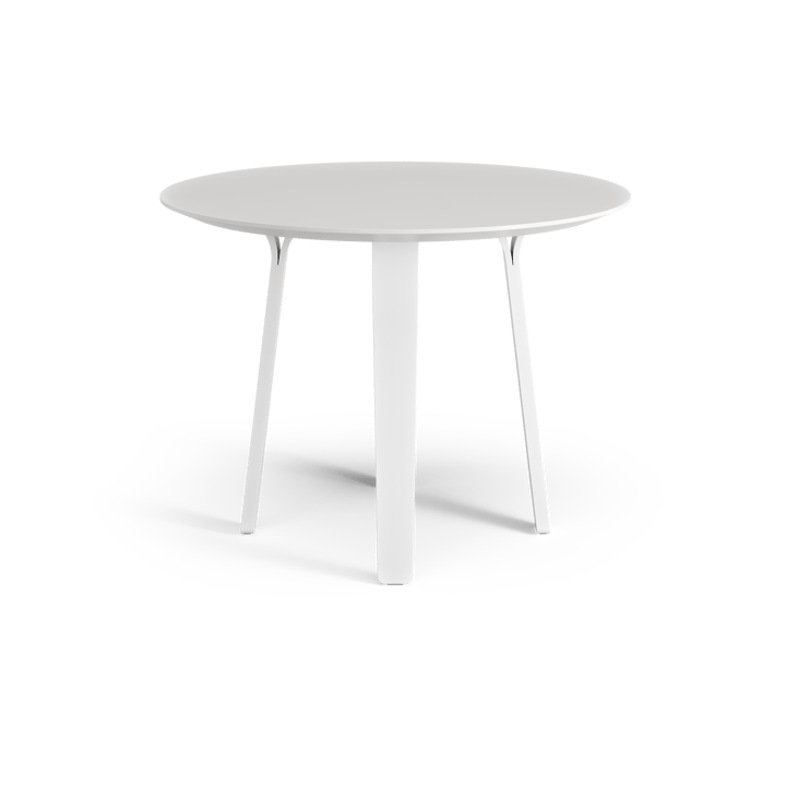 Tavolo da pranzo Divido - bianco, Ø 95cm, gambe in frassino laccato bianco - Swedese