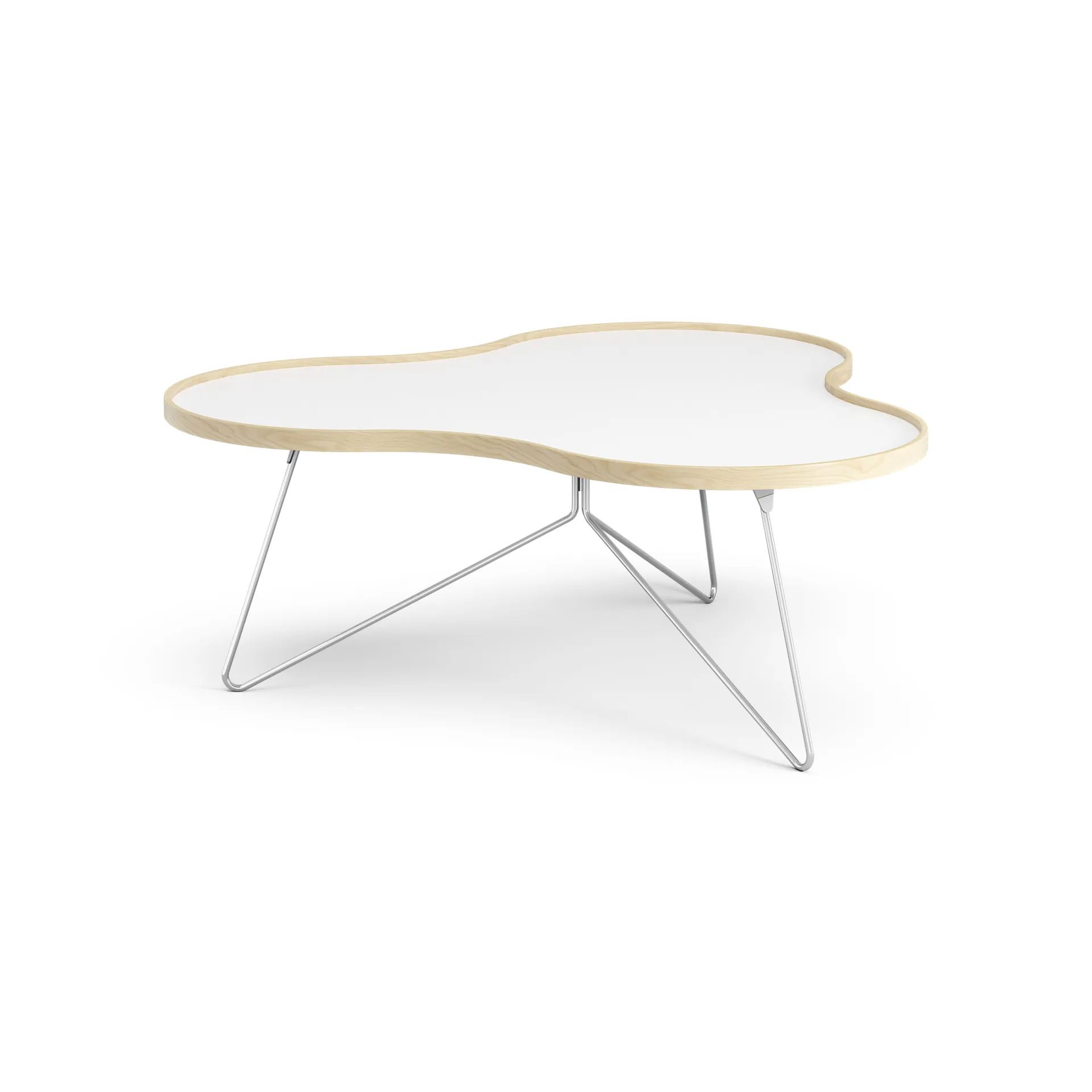 Tavolo Flower 107x114 cm, H45 cm betulla laccata Swedese