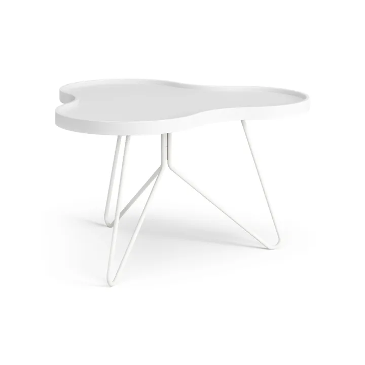 Tavolo Flower mono 62x66 cm - H39 cm frassino velato bianco - Swedese