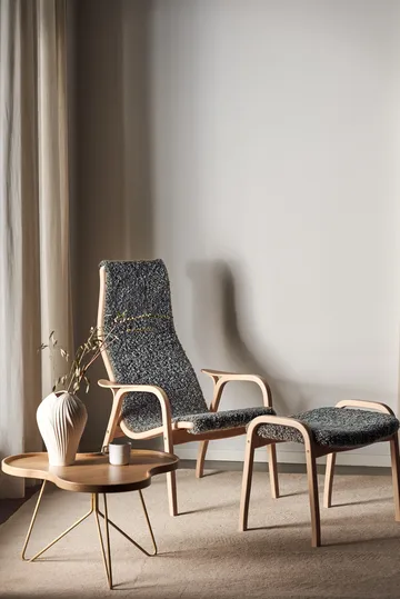 Tavolo Flower mono 84x90 cm - H39 cm rovere laccato - Swedese