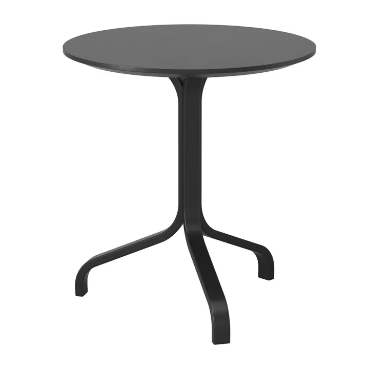 Tavolo Lamino Ø46x49 cm - Faggio tinto nero - Swedese