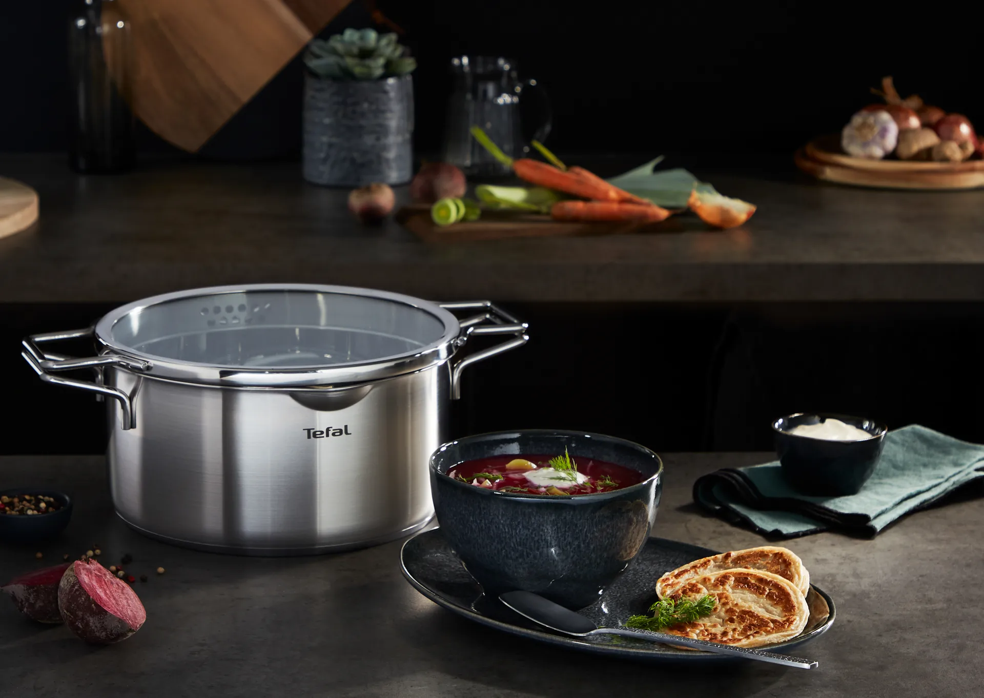 Casseruola Nordica in acciaio inox, 2,5 L Tefal