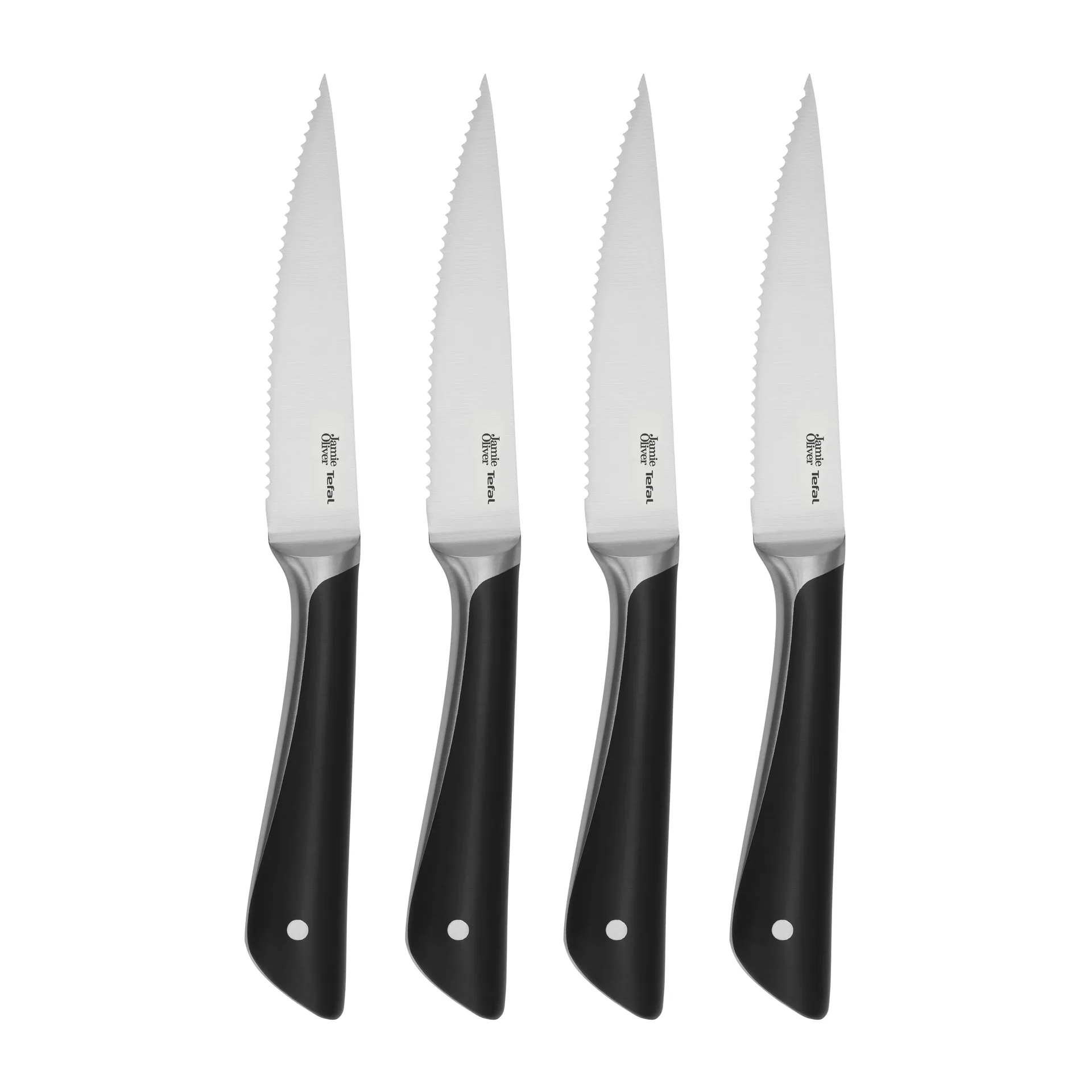 Coltello da bistecca Jamie Oliver 4 pezzi, Acciaio inossidabile Tefal