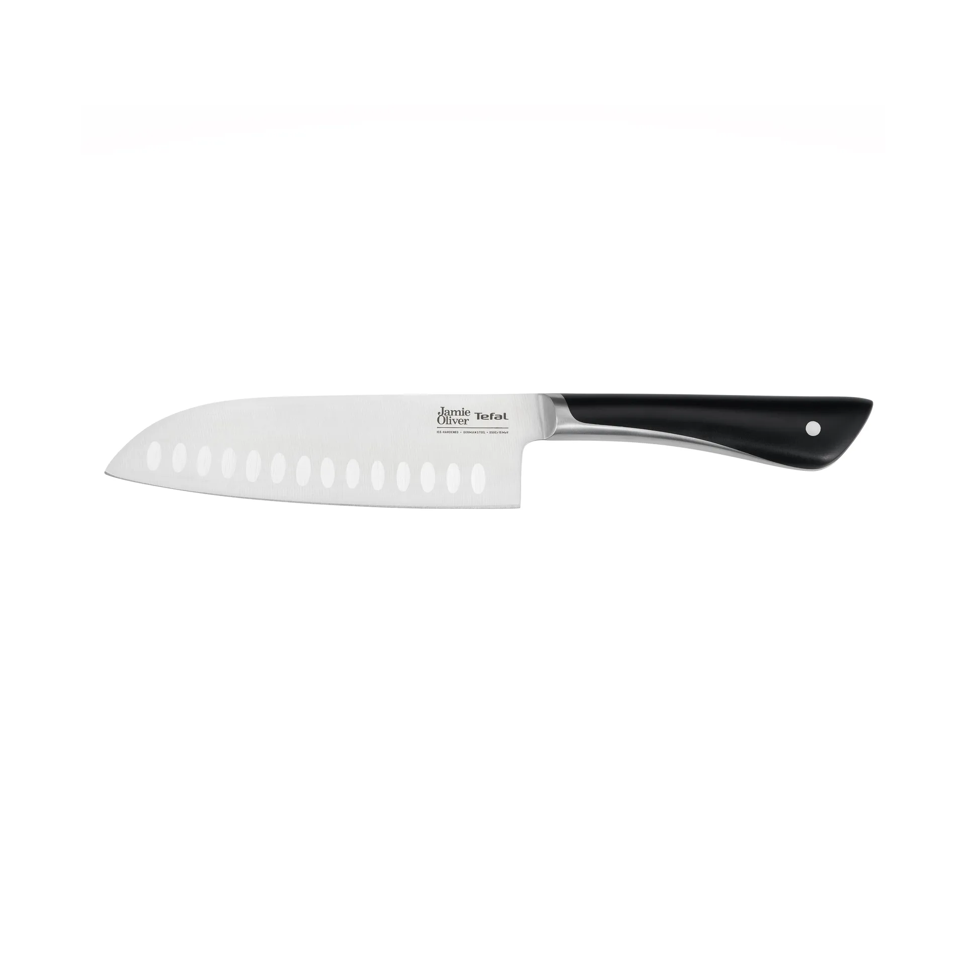 Coltello Santoku Jamie Oliver 16,5 cm, Acciaio inox Tefal