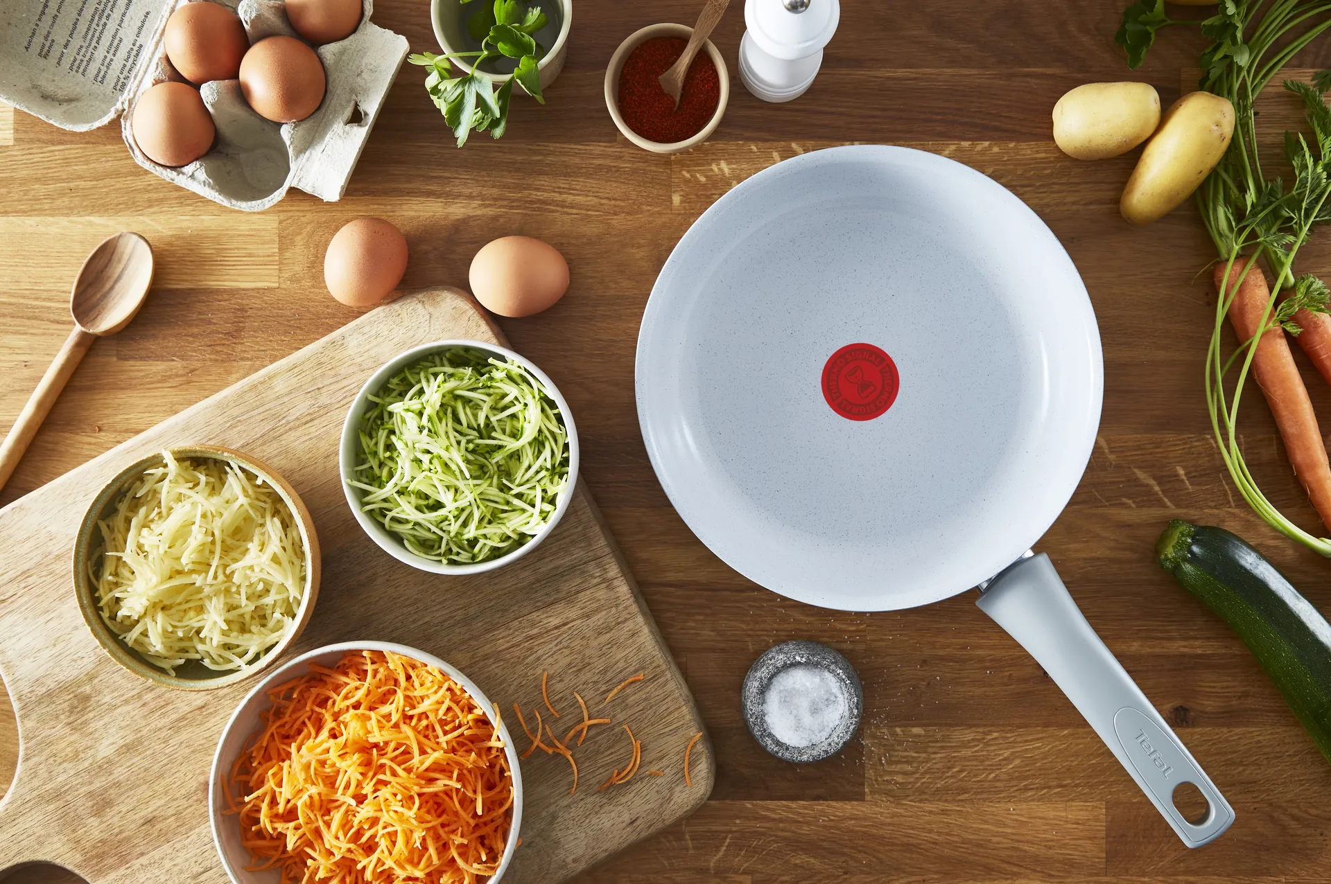 Padella Natural Chef grigia, 28 cm Tefal