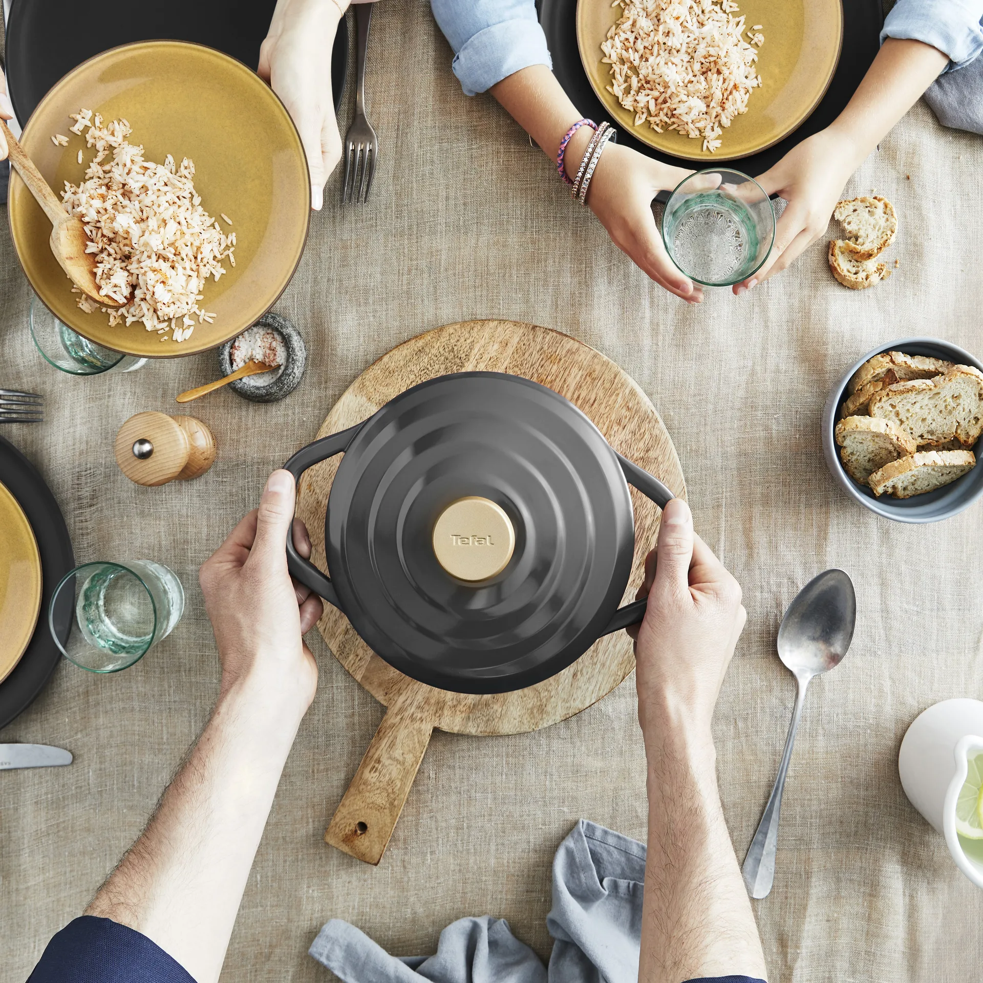 Pentola Air 3,1 l, Grigio Tefal