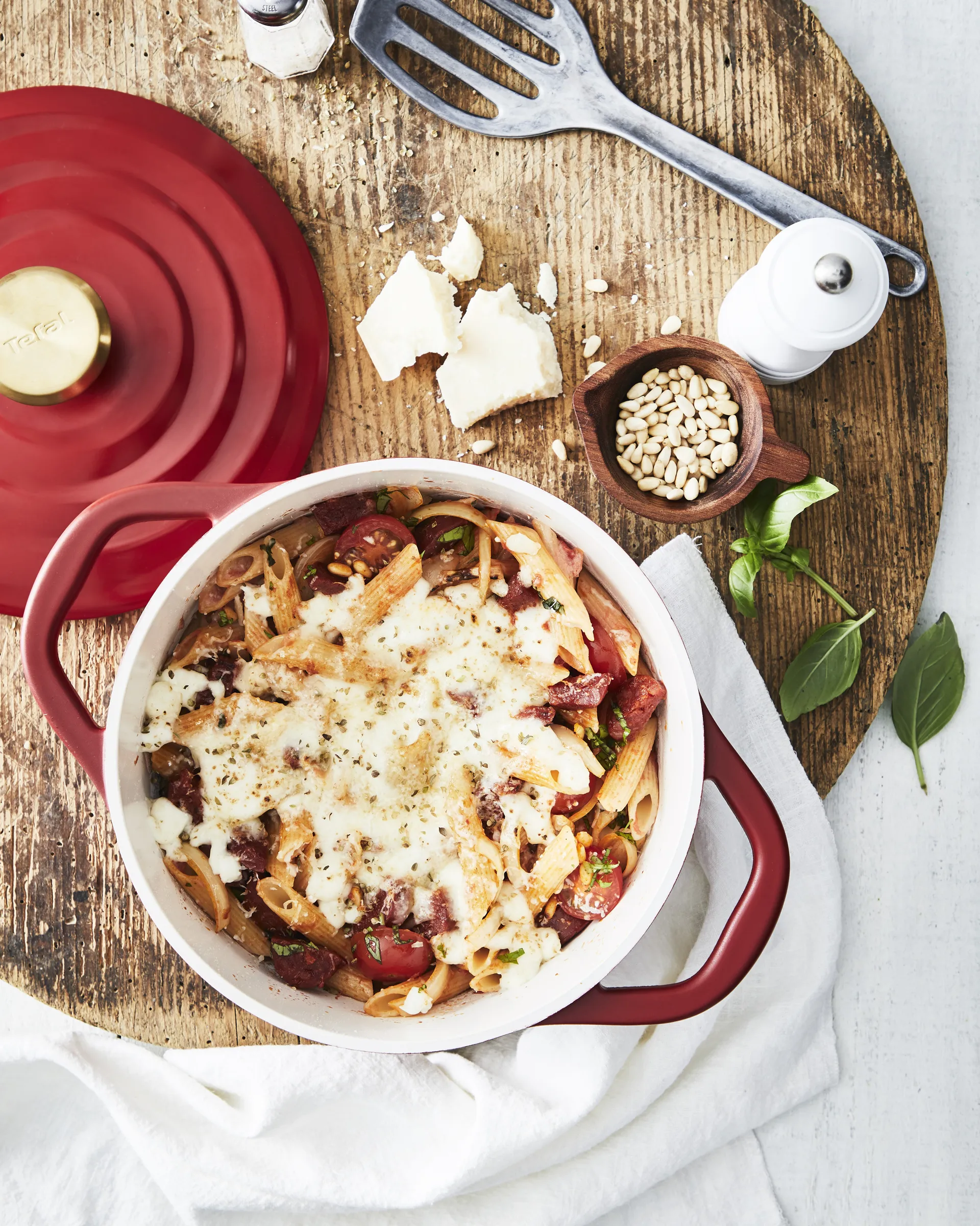 Pentola Air 4,7 l, Rosso Tefal