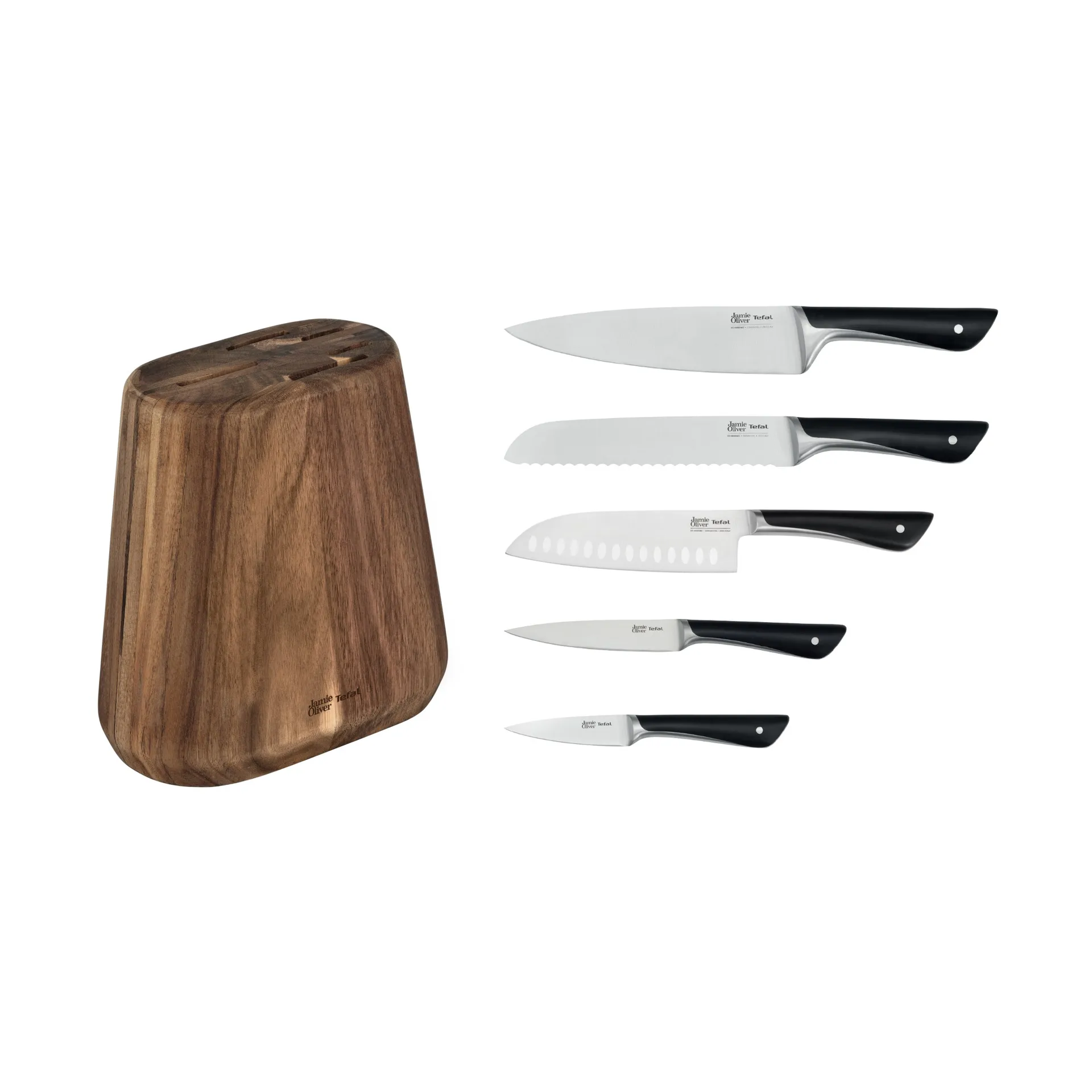 Set di coltelli con portacoltelli Jamie Oliver, 6 pezzi Tefal