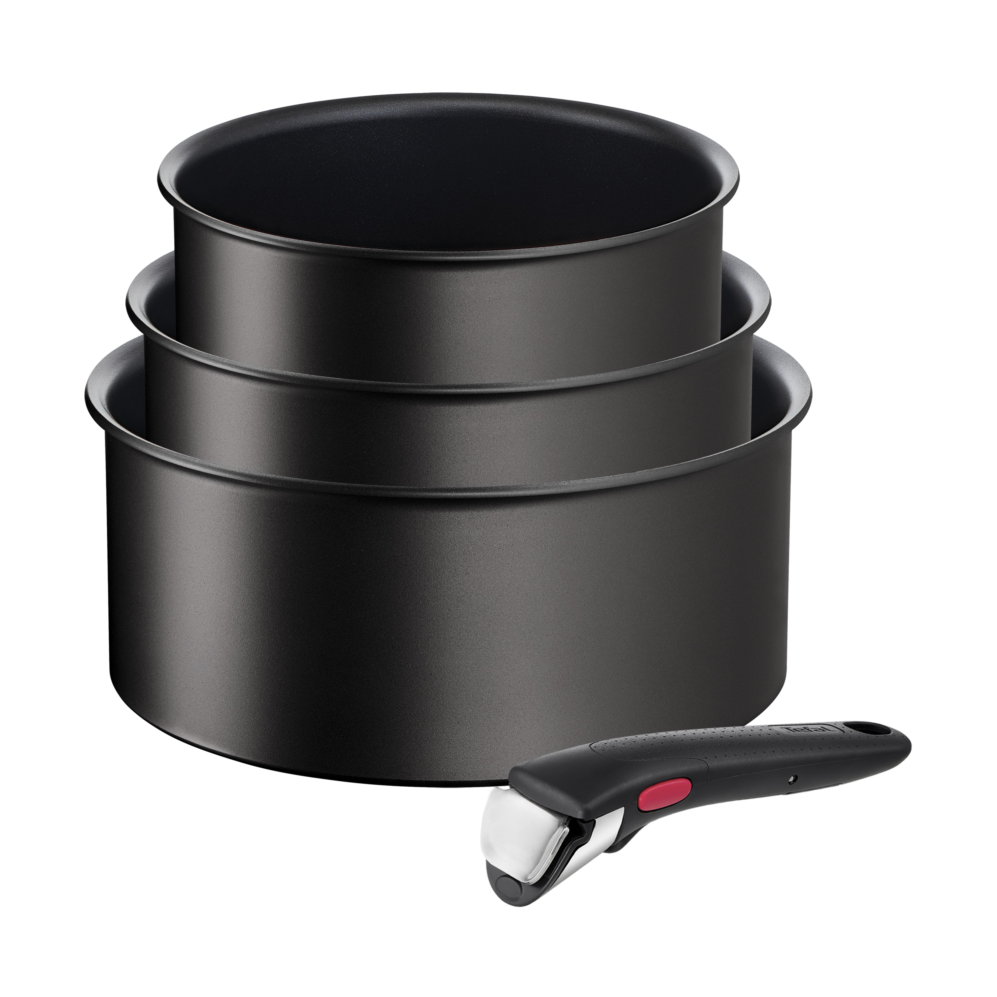 Set di pentole Ingenio Unlimited 4 pezzi Nero