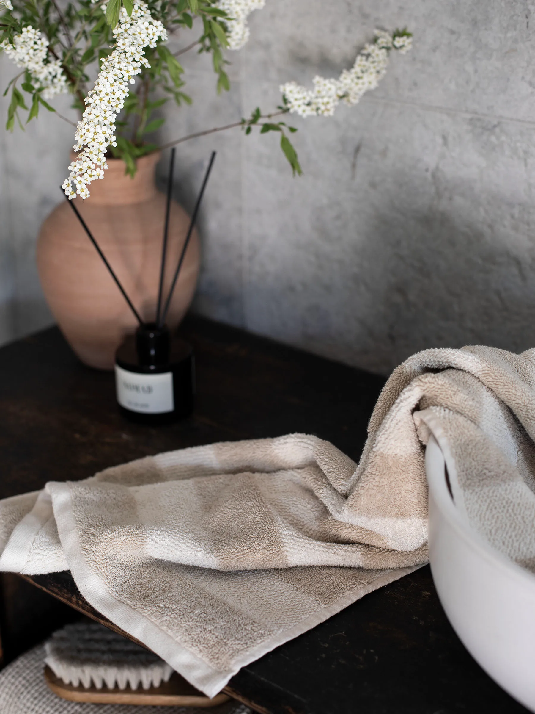 Asciugamano Cleo 50x70 cm, Beige Tell Me More