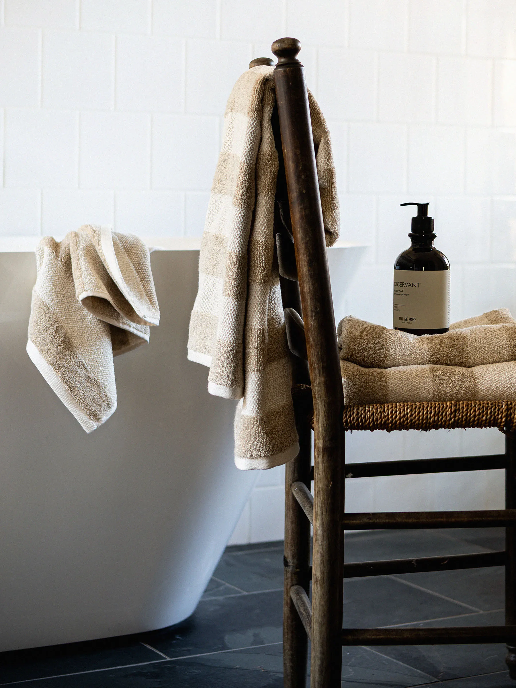 Asciugamano da bagno Cleo 70x140 cm, Beige Tell Me More