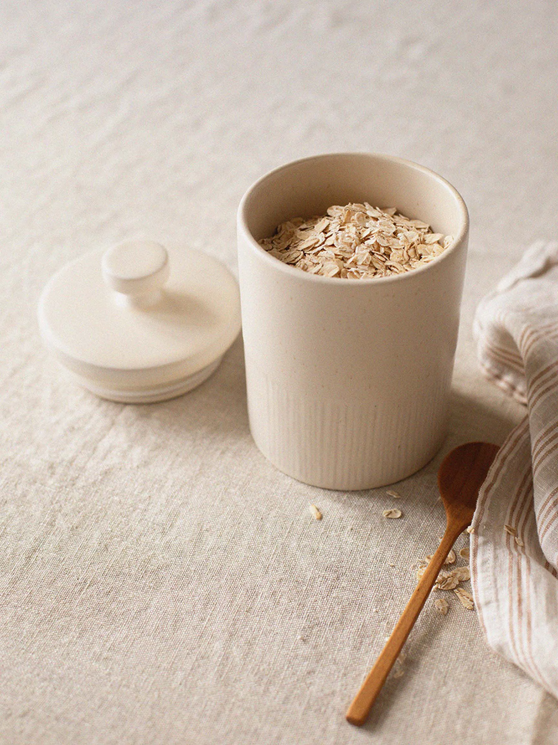 Barattolo con coperchio Palermo, Offwhite, piccolo 0,95 L Tell Me More