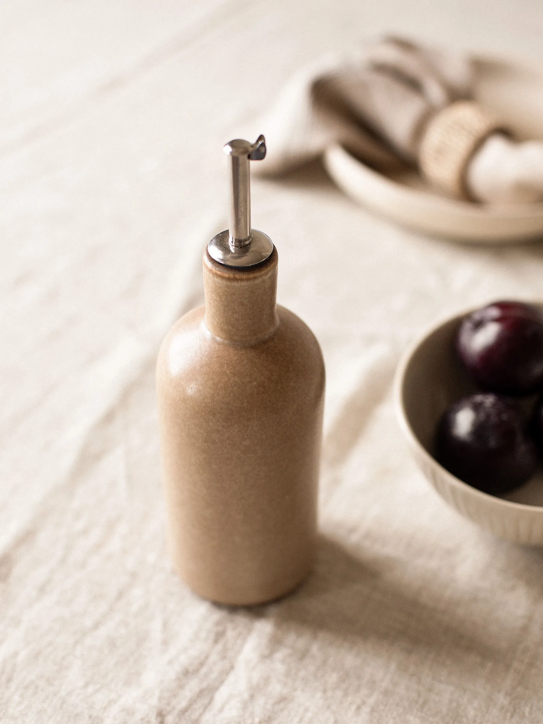 Bottiglia per olio e aceto Palermo, Beige, piccolo 50 cl Tell Me More