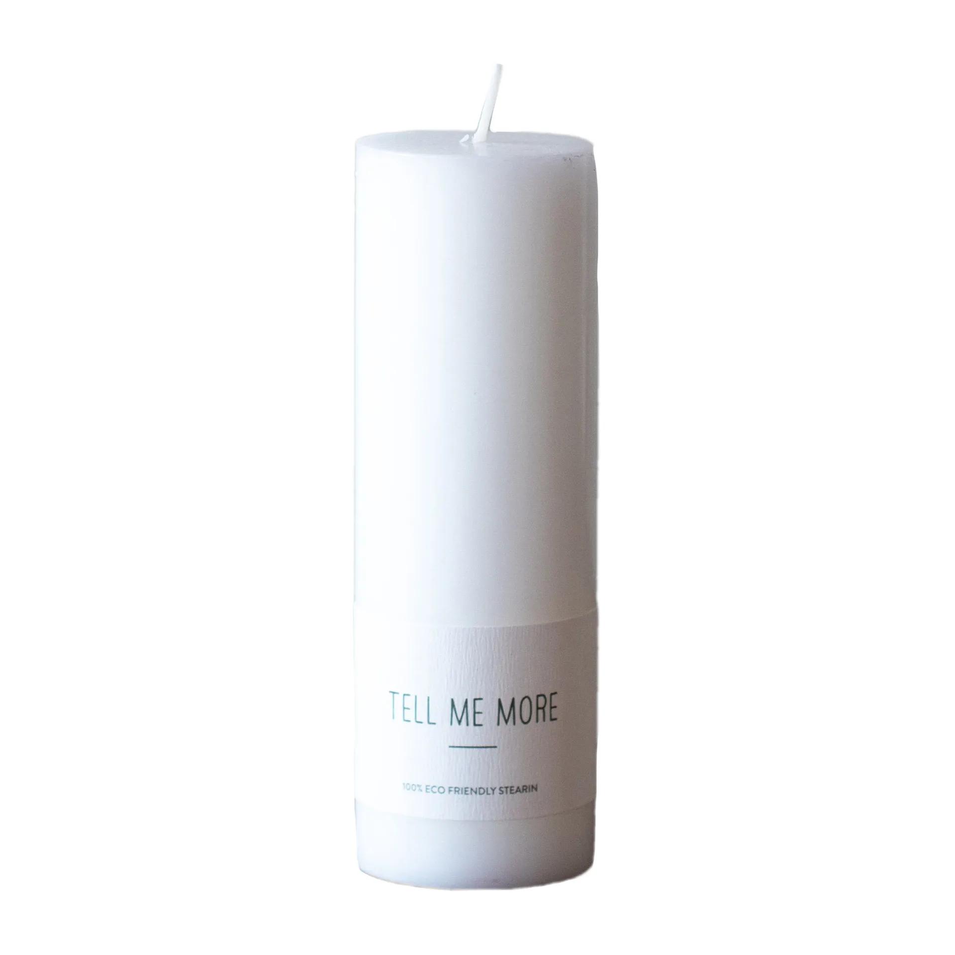 Candelotto di stearina Tell Me More L 15 cm, Bianco Tell Me More