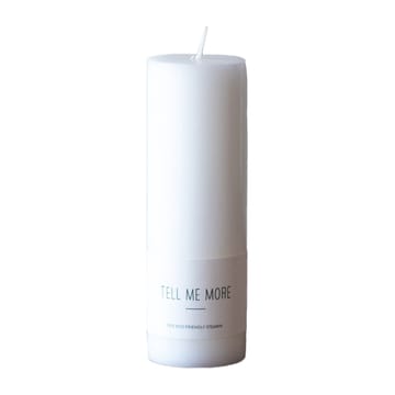 Candelotto di stearina Tell Me More L 15 cm - Bianco - Tell Me More