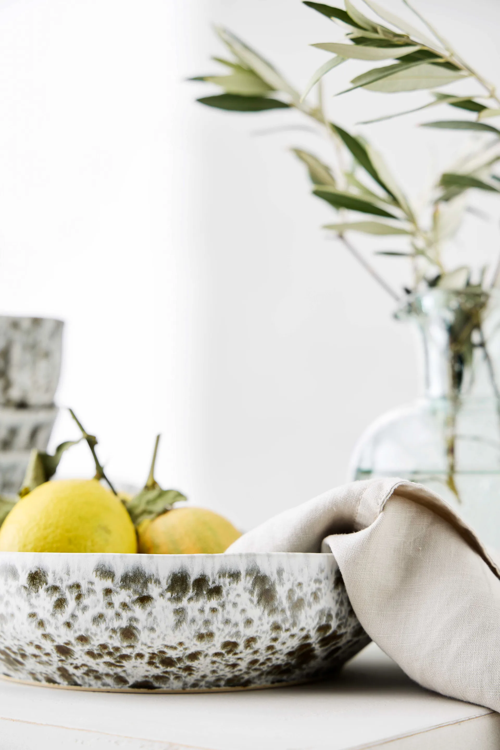 Ciotola da portata Rivoli Ø 22,5 cm, Green splatter Tell Me More